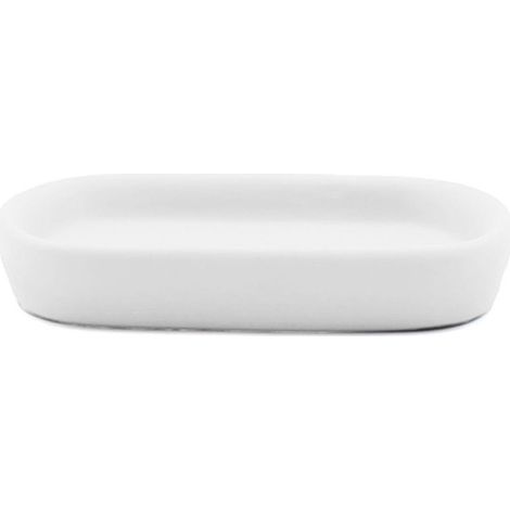 Porte-Savon en Céramique "Ceralia" 13cm Blanc (1/2)
