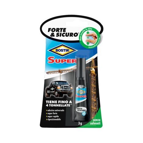 Colle Super Forte Bostik 3g Transparent Adhésif