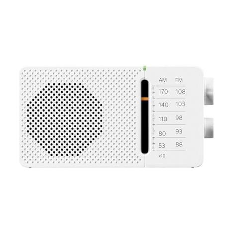 Sangean sr-36 white fm/am Radio eingebauter Lautsprecher Teleskopantenne Kopfhörerausgang (1/2)
