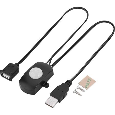Mini PIR Motion Detector Switch Presence Detector for DIY LED Lighting, Infrared PIR Motion Detector Switch USB Interface
