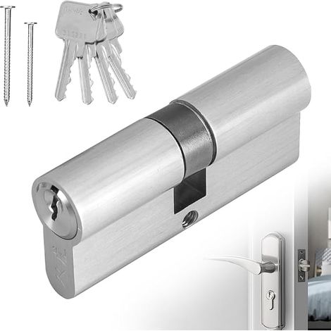 40/40 mm Cylinder with 4 Keys Internal Door Lock Anti-Pick Anti-Shock Lock Cylinder (1/5)