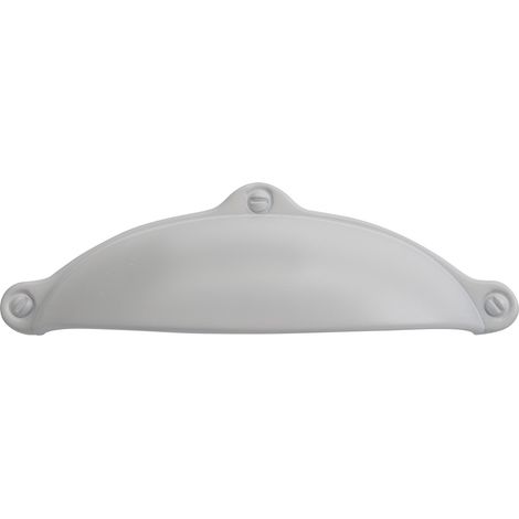 Muschelgriff ERIKA BA 64 mm weiß matt