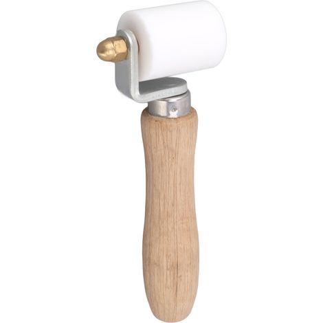 40-mm-Siegelwalze, hochtemperaturbeständig, manuelle Andruckwalze für PVC-Schweißen, weiß (1/5)
