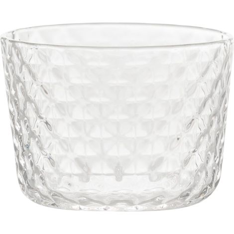 Zafferano Set 4 Bicchieri Veneziano Mixology Tumbler Basso 11 cl in Cristallo senza Piombo, Soffiati a Bocca e Lavorati a Mano, Trasparente