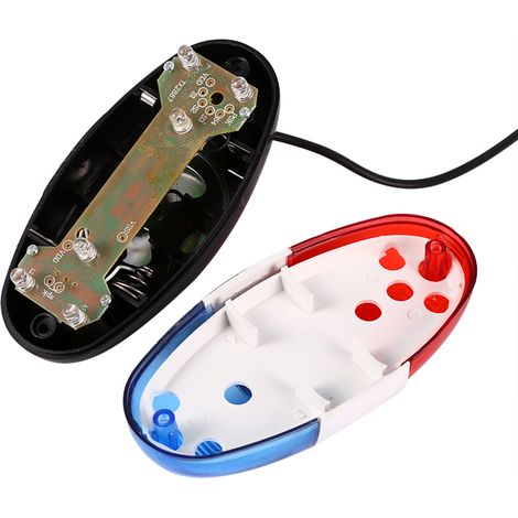Éclairage avant de vélo à 6 LED avec sonnette électrique et 4 boutons, accessoire de sécurité pratique pour vélo (1/5)