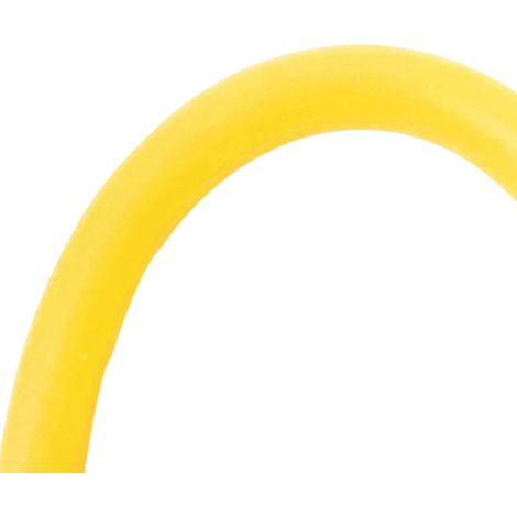 Corde de traction en silicone One Word, élastique, multifonctionnelle et réglable, force de traction de 4,5 kg (10 lbs), extenseur de poitrine, sangle extensible, jaune (1/5)