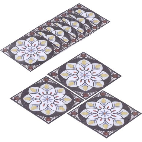 Set mit 20 diagonalen, selbstklebenden Fliesenaufklebern, wasserfest, für Wand und Boden, Fliesendekorationen (1/5)