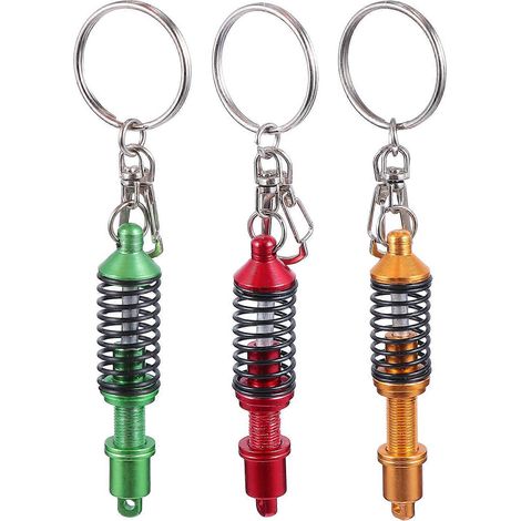 Lot de 3 porte-clés avec anneau et pendentif décoratif en forme d'absorbeur-12X3cm (1/3)
