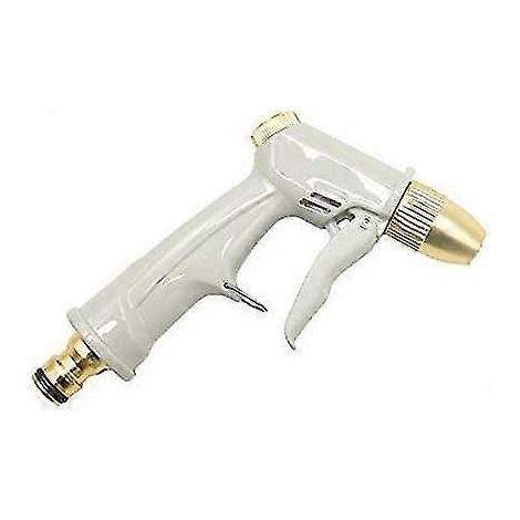 Garden Hose Hose Spray Gun, With Full Brass Nozzle, High-pressure Interest Rate Climbing, Metal Hand Sprinkler, Used To Water Plants, Cleaning, Car Wa (1/4)