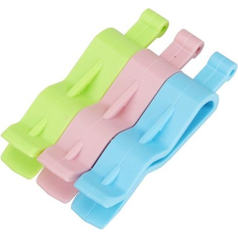 Set mit 6 Müllbeutelclips, Müllbeutel-Halteclips aus Kunststoff (1/5)
