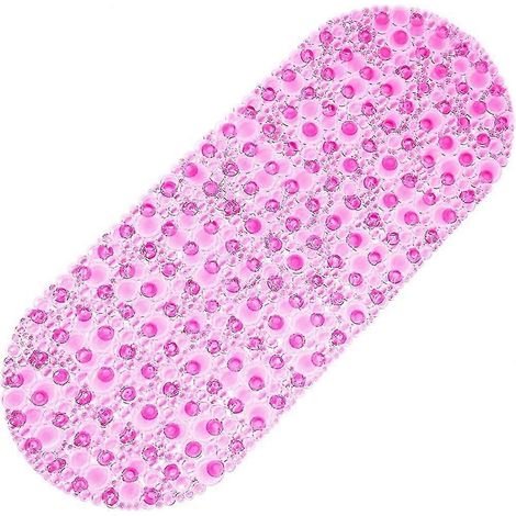 Tapis de douche, tapis de baignoire et de douche - Tapis de bain rond antidérapant avec ventouses (cadeau) (1/5)