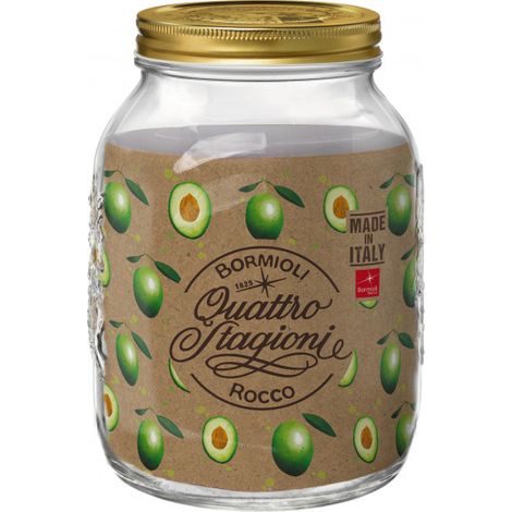 BARATTOLO DI VETRO 4 STAGIONI 3 LT SENZA TAPPO