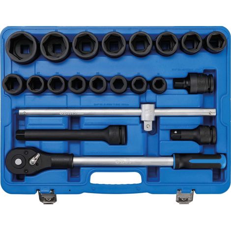 BGS Technic Set di 21 Chiavi a Bussola Blu Resistente alla Corrosione