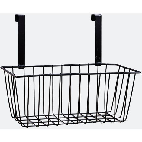 Cesta colgante de hierro sin taladrar para almacenamiento de pared para estudiantes, sin clavos, compatible con dormitorios universitarios. (1/5)