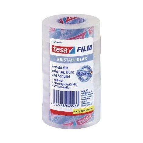 tesa C+C 57726-00000-02 Pellicola adesiva Trasparente (L x L) 33 m x 15 mm 6 pz.