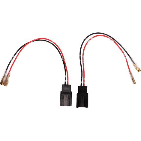 Paire d'adaptateurs de faisceau de câbles 12V 3A 10W pour haut-parleurs de portière de voiture avec connecteur, remplacement pour Peugeot (1/5)