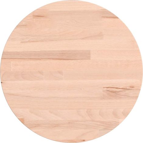 Tablero redondo de madera maciza de haya Ø30x1,5 cm vidaXL