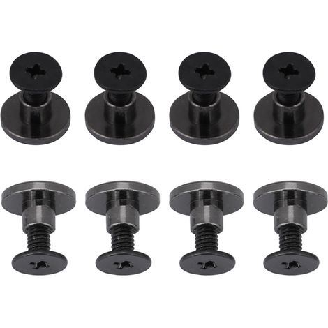 20 jeux de vis à riveter les ceintures à tête plate en laiton, adaptées à la bagagerie et aux travaux manuels en cuir (5 mm). (1/5)