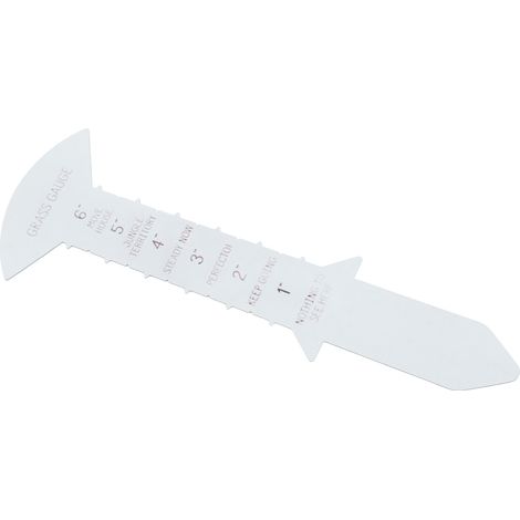 Mètre à gazon 30 cm, texte clair et humoristique, en fer robuste, pour mesurer la hauteur de l'herbe dans le jardin ou la pelouse. (1/5)