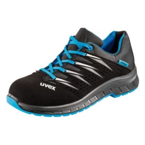 uvex Chaussures basses noires/bleues uvex 2 trend, S1, Pointure UE: 45 (1/4)
