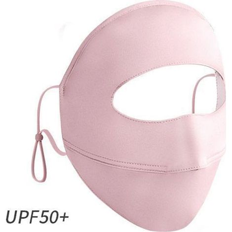 Maschera per il viso Protezione solare UV, viso UV Face copertura UPF 50+ donne sole e Maschera di Protezione viso maschera riutilizzabile per l'esecuzione di fuori (1/5)