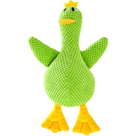 Peluche Canard Calme qui Couine - Coussin à Mâcher Interactif pour Soulager le Stress, les Poussées Dentaires et Favoriser le Sommeil Diminution de l'Anxiété et des Temps de Jeu (1/5)