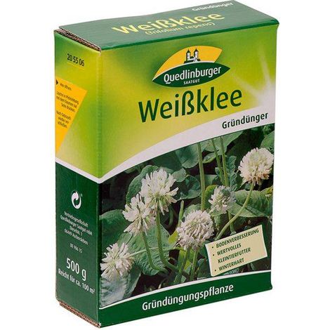 Quedlinburger Gründüngung Weißklee 500 g - Faltschachtel
