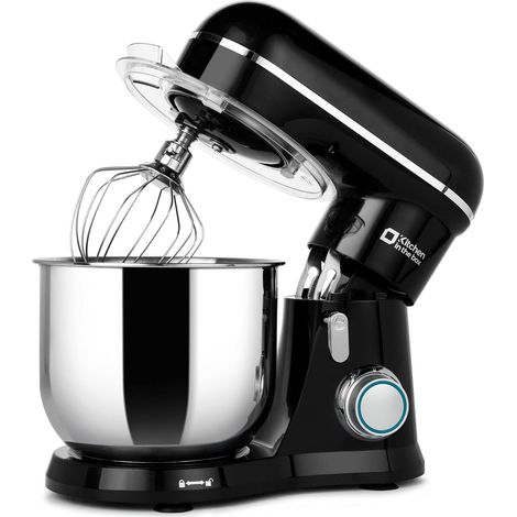 3.5L Compact Kitchen in the box 10 Speed + Pulse Mixer, Lightweight 2.9 kg, Stainless Steel Bowl, 3 Accessories, Multifunctional Mini Kitchen Processor, Ideal for Home and Beginners (Classic Black) (1/5)