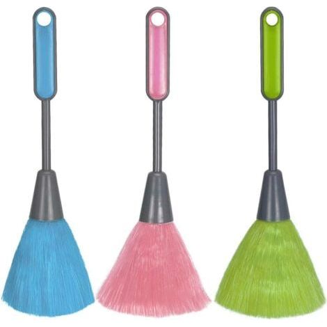 Paquet de 3 plumeaux de cuisine délicats en microfibre moelleuse, brosse pour clavier d'ordinateur portable, outil de nettoyage d'écran d'ordinateur, mini baguette d'époussetage (bleu, vert, rouge) (1/5)