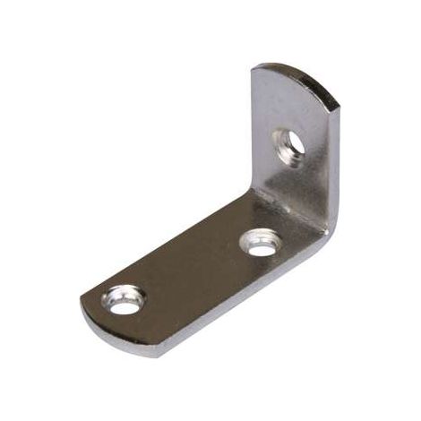 Squadretta reggipiani nichelata 25 x 35 x 15 spessore 2 mm. - 4 pz.