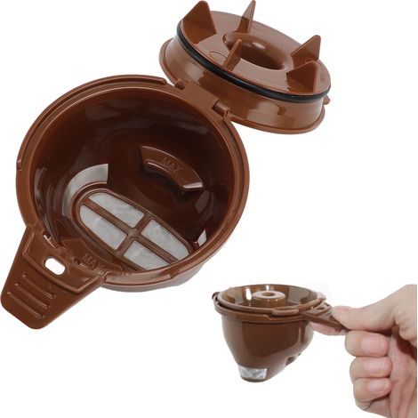 Mochila reutilizable para filtros de café – Cesta de filtro de café PP de 2 piezas para FlexBrew 49974 49975 49976 49979 49950 (1/5)