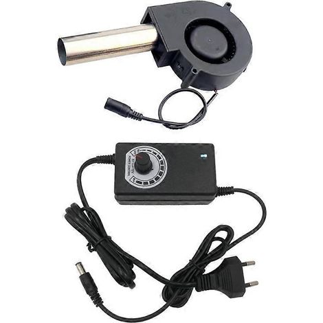 Ventilateur de cuisson à vitesse réglable pour barbecue, poêle à bois, extérieur, mobile et portable - UE (1/5)
