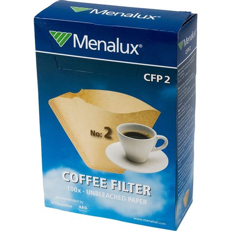 Menalux CFP2 100x filtri carta N.2 macchina caffè americano universali eco (1/3)