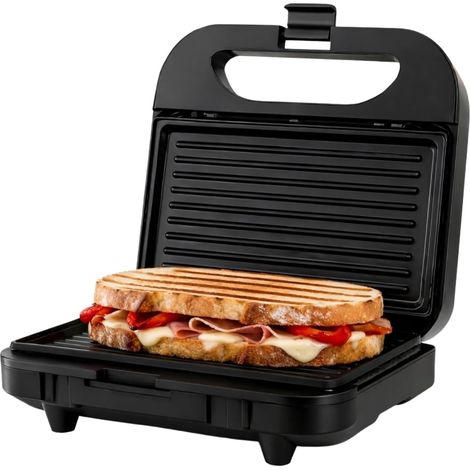 BXSA752 - Machine à sandwich 750W Plaques de grill 21,5x12,5cm Antiadhésives Température idéale légère Compacte et facile à ranger (1/5)