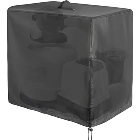 Housse de pompe de piscine, couverture de pompe de piscine hors sol, très résistante et imperméable en tissu Oxford 420D pour système pour Krystal (1/5)