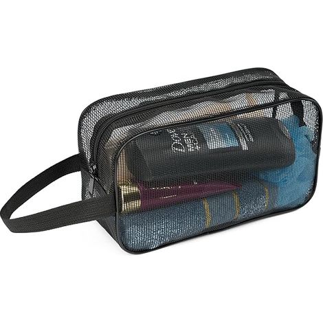Shower Caddy Bag - Mesh Toiletry Organizer for Bathroom Gym Camping Travel - Portable Quick-Dry Storage Bag for Bath Products - 1 Piece (1/5)