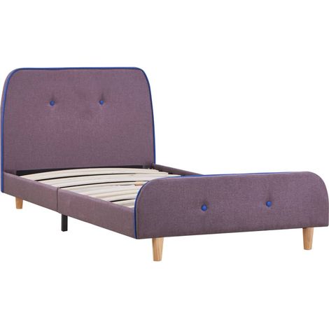 Maison Exclusive - Bettgestell Taupe Stoff 90x200 cm