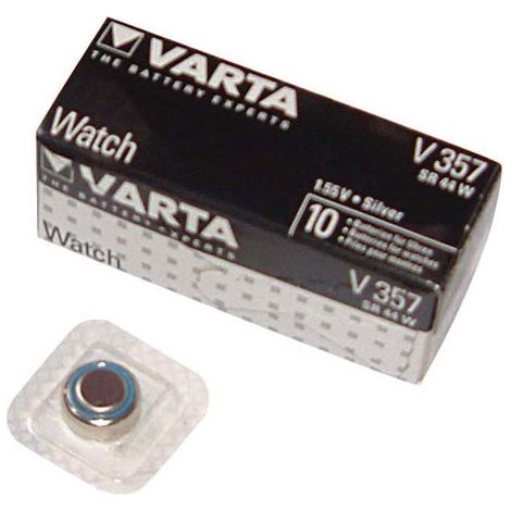 Pila de reloj Sr44 V357 Caja de 10 - Varta