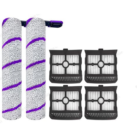 Brosse à rouleaux de pièces de rechange pour Rowenta X-Clean 10, pour Narwal S20 Pro accessoires l'aspirateur humide et sec, rouleau de brosse2 +4 filtres + brosse de nettoyage (1/4)