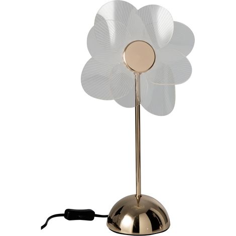 Lampe à Poser Design à LED "Fleur" 30cm Doré (1/5)