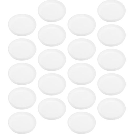 Bouchons en plastique blanc pour tubes d'expédition Kraft 76 mm (1/5)