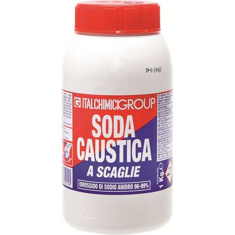 Soda caustica scaglie disgorgante tubature e scarichi 1 kg