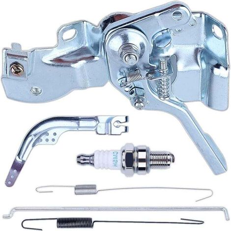 Gruppo acceleratore con molla di ritorno del regolatore per motore Honda GX160 GX200 GX140 168F 5.5/6.5 HP, gruppo comando acceleratore + braccio del regolatore + leva del regolatore + candela