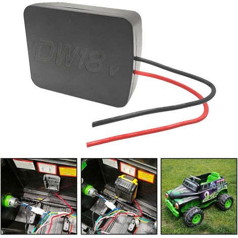 Adaptateur de batterie au lithium compatible avec connecteur d'alimentation de base de batterie 18V, accessoires pour voitures/camions télécommandés. (1/5)