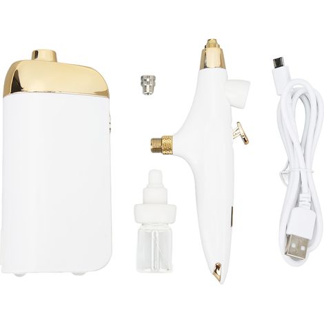 Aérographe Facial à oxygène, maquillage Portable, soins de la peau, Toner, dispositif de pulvérisation à brume Nano, cadeaux pour femmes, ensemble blanc