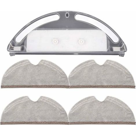 Réservoir d'eau avec 4 chiffons à couverture complète pour aspirateur Xiaomi Roborock S5 S50 S51 S55 S6 (1/4)