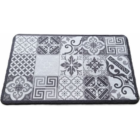 Tapis carreaux de ciment gris HDI 45 x 120 cm