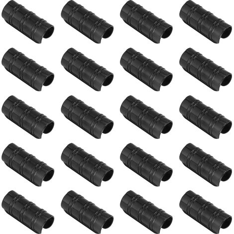 20 pcs Serre Pinces Plante Clips Film Couverture Filet Tunnel Cerceau Clip Jardin Bâtiments Tube Clip Serre Cadre Tuyau Tube Film Clip Pince Connecteur Kit,25mm (1/5)