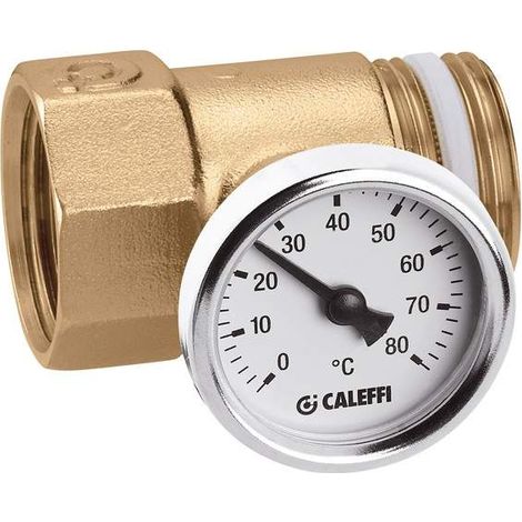 Conexión del soporte del termómetro para colectores Caleffi 392 1 1/4" F x M
