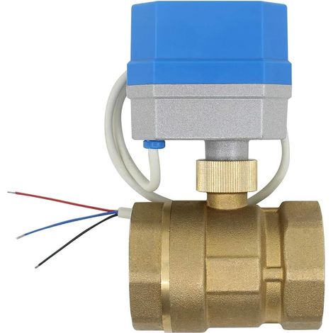 12v - 2 types de connexion - vanne motorisée 12v electrovanne normalement fermée vanne 2 voies vanne deux voies motorisees 1/2 3/4 1 1-1/4 1-1/2 2 pouce (1-1/2 pouce DN40) (1/4)